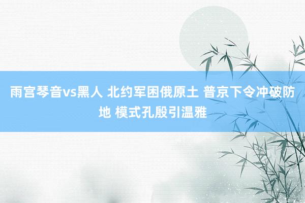 雨宫琴音vs黑人 北约军困俄原土 普京下令冲破防地 模式孔殷引温雅