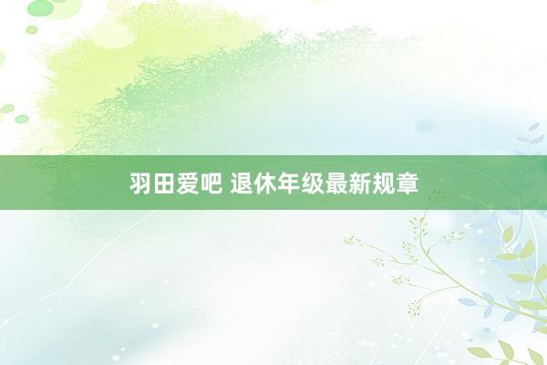 羽田爱吧 退休年级最新规章