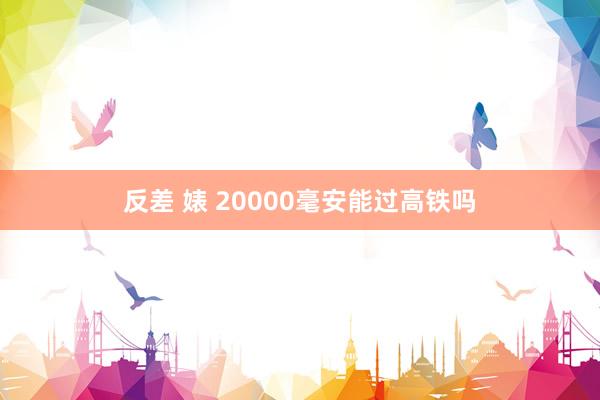 反差 婊 20000毫安能过高铁吗
