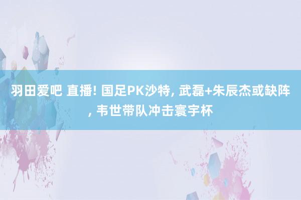 羽田爱吧 直播! 国足PK沙特， 武磊+朱辰杰或缺阵， 韦世带队冲击寰宇杯