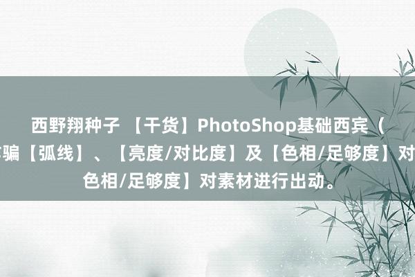 西野翔种子 【干货】PhotoShop基础西宾（3.5）：空洞诈骗【弧线】、【亮度/对比度】及【色相/足够度】对素材进行出动。